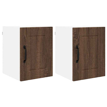 Küchenschrank 2 pcs Braun Eichen-Optik 30 x 31 x 40 cm