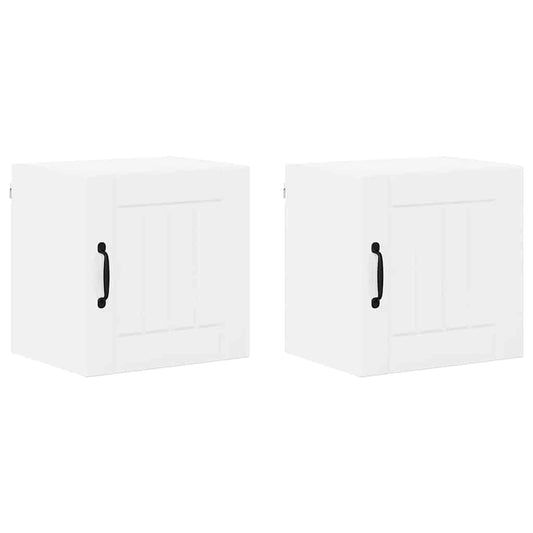 Küchenschrank 2 pcs Hochglanz Weiß 40 x 31 x 40 cm