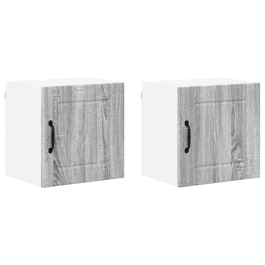 Küchenschrank 2 pcs Graues Sonoma 40 x 31 x 40 cm Holzwerkstoff