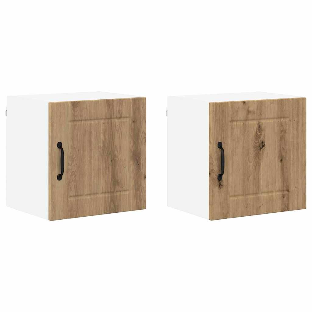 Küchenschrank 2 pcs Artisan-Eiche 40 x 31 x 40 cm Holzwerkstoff