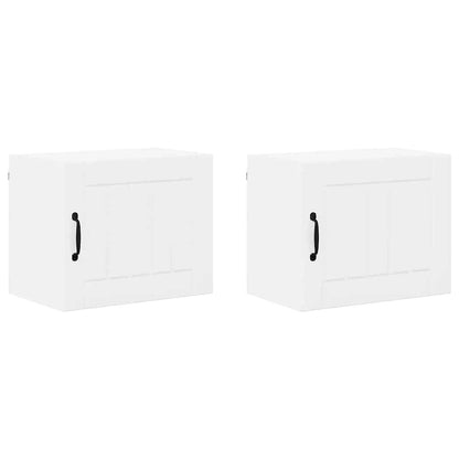 Küchenschrank 2 pcs Hochglanz Weiß 50 x 31 x 40 cm