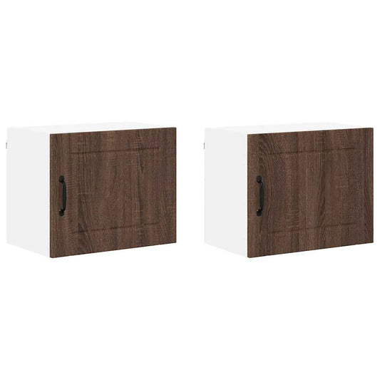 Küchenschrank 2 pcs Braun Eichen-Optik 50 x 31 x 40 cm
