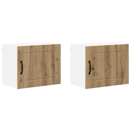 Küchenschrank 2 pcs Artisan-Eiche 50 x 31 x 40 cm Holzwerkstoff