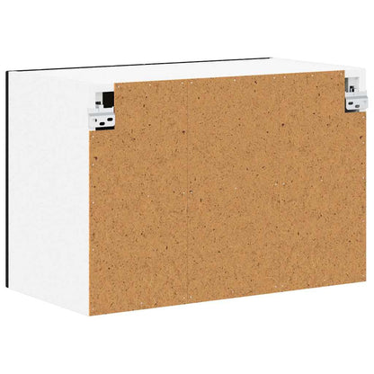 Küchenwandschrank mit Tür Schwarz 60 x 31 x 40 cm Holzwerkstoff