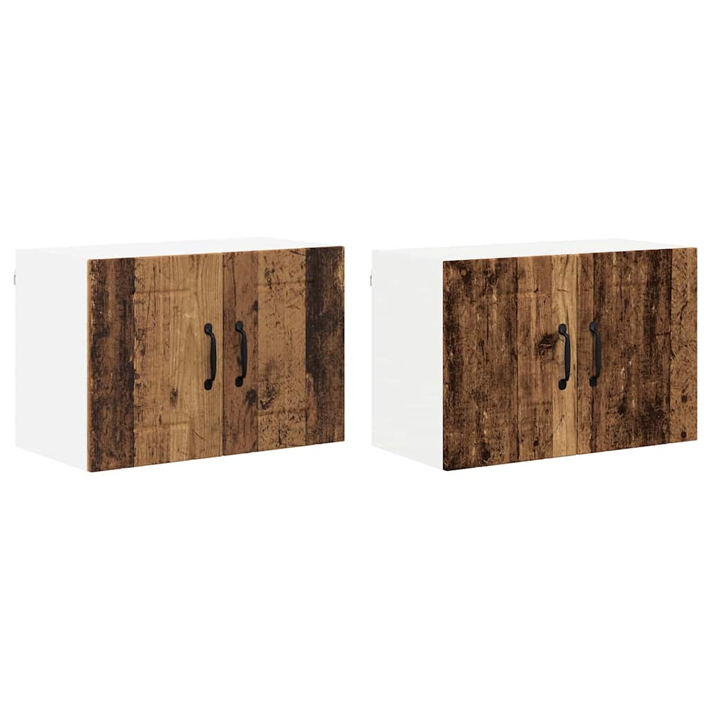 Küchenwandschränke 2 pcs Altholz 60 x 31 x 40 cm Holzwerkstoff