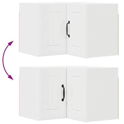 Küchenschrank Hochglanz Weiß 57 x 57 x 40 cm Holzwerkstoff