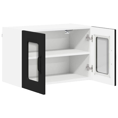 Küchenschrank 2 pcs Schwarz 60 x 31 x 40 cm Holzwerkstoff