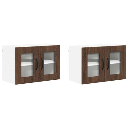 Küchenwandschränke 2 pcs Braun Eichen-Optik 60 x 31 x 40 cm