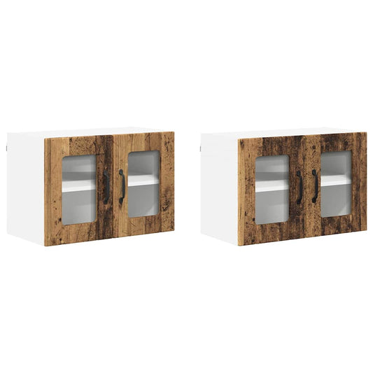 Küchenschrank 2 pcs Altholz 60 x 31 x 40 cm Holzwerkstoff