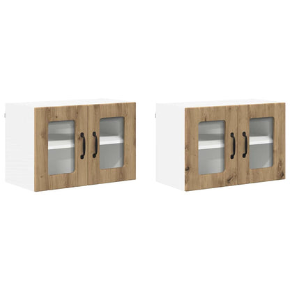 Küchenschrank 2 pcs Artisan-Eiche 60 x 31 x 40 cm Holzwerkstoff