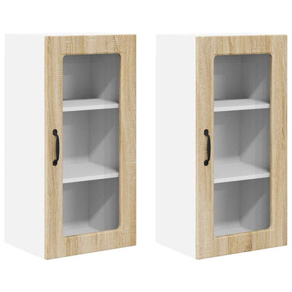 Küchenschrank 2 pcs Sonoma-Eiche 40 x 31 x 80 cm Holzwerkstoff