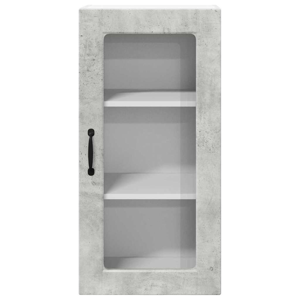 Küchenschrank 2 pcs Beton Grau 40 x 31 x 80 cm Holzwerkstoff