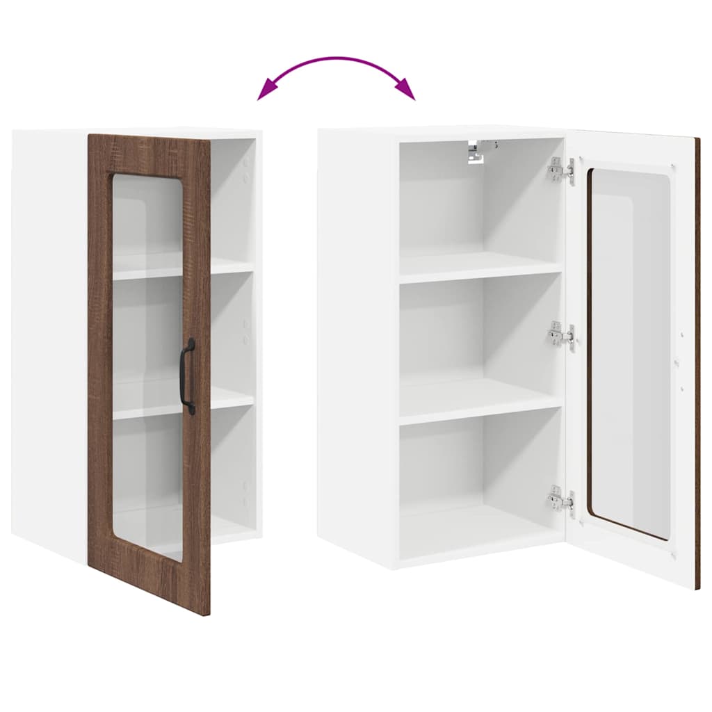 Küchenschrank Braun Eichen-Optik 40 x 31 x 80 cm Holzwerkstoff