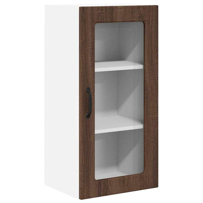 Küchenschrank 2 pcs Braun Eichen-Optik 40 x 31 x 80 cm