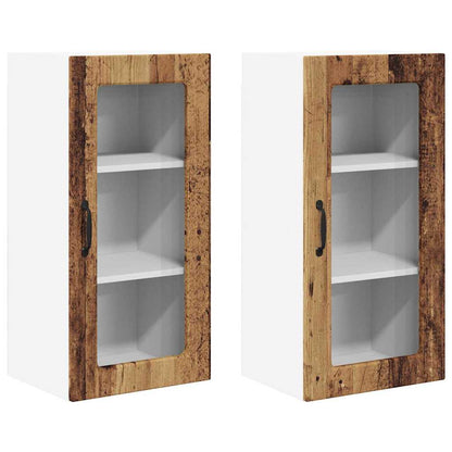 Küchenschrank 2 pcs Altholz 40 x 31 x 80 cm Holzwerkstoff