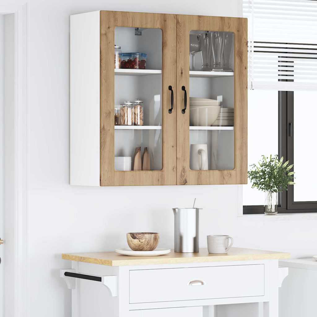 Küchenschrank 2 pcs Artisan-Eiche 40 x 31 x 80 cm Holzwerkstoff