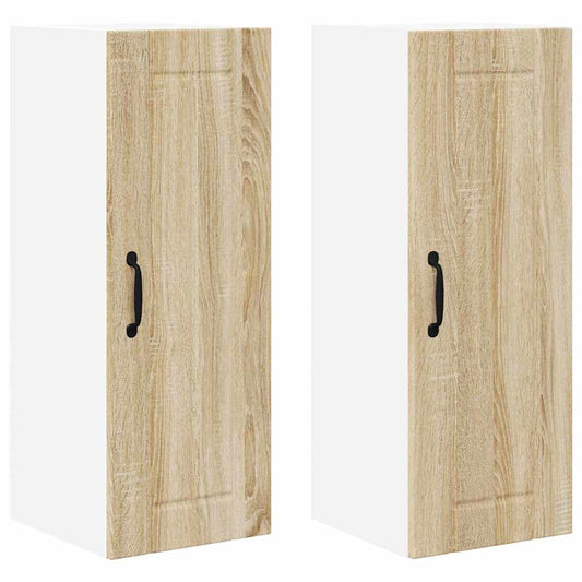 Küchenschrank 2 pcs Sonoma-Eiche 30 x 31 x 80 cm Holzwerkstoff
