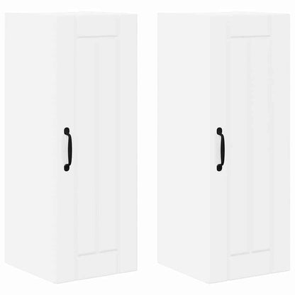 Küchenschrank 2 pcs Hochglanz Weiß 30 x 31 x 80 cm