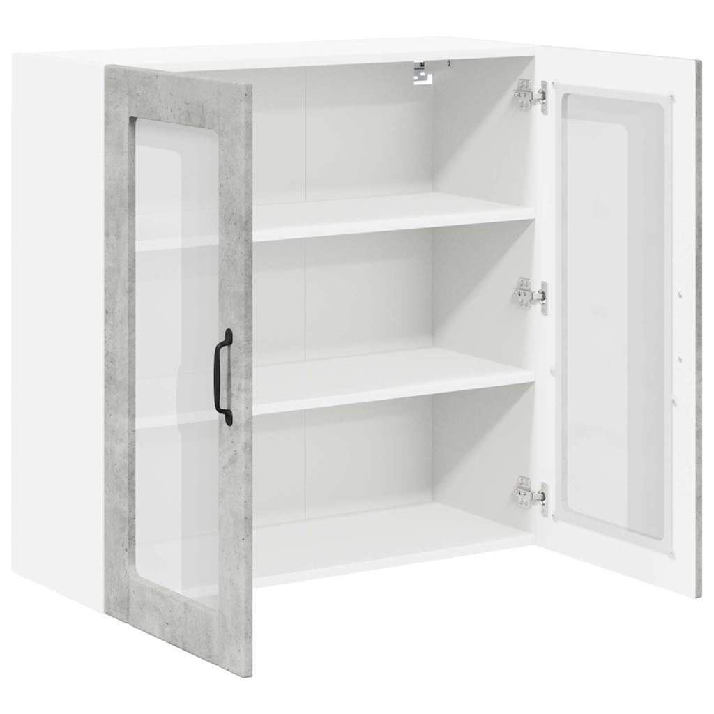 Küchenschrank Beton Grau 80 x 31 x 80 cm Holzwerkstoff