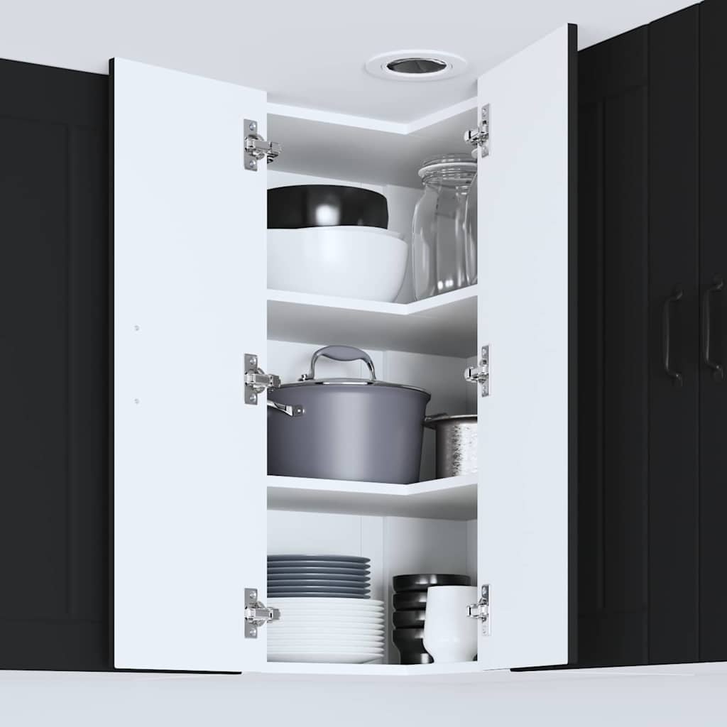 Küchenschrank Schwarz 57 x 57 x 80 cm Holzwerkstoff