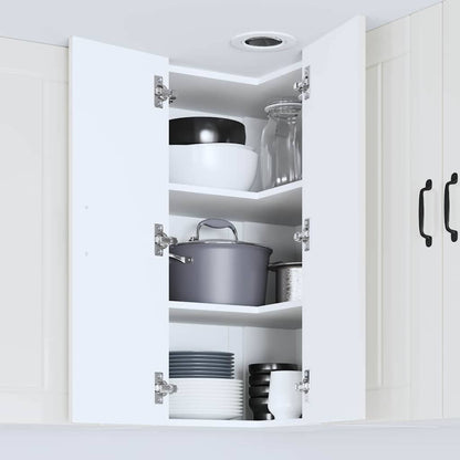 Küchenschrank Hochglanz Weiß 57 x 57 x 80 cm Holzwerkstoff