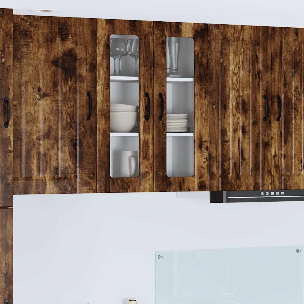 Küchenschrank Geräucherte Eiche 60 x 31 x 80 cm Holzwerkstoff