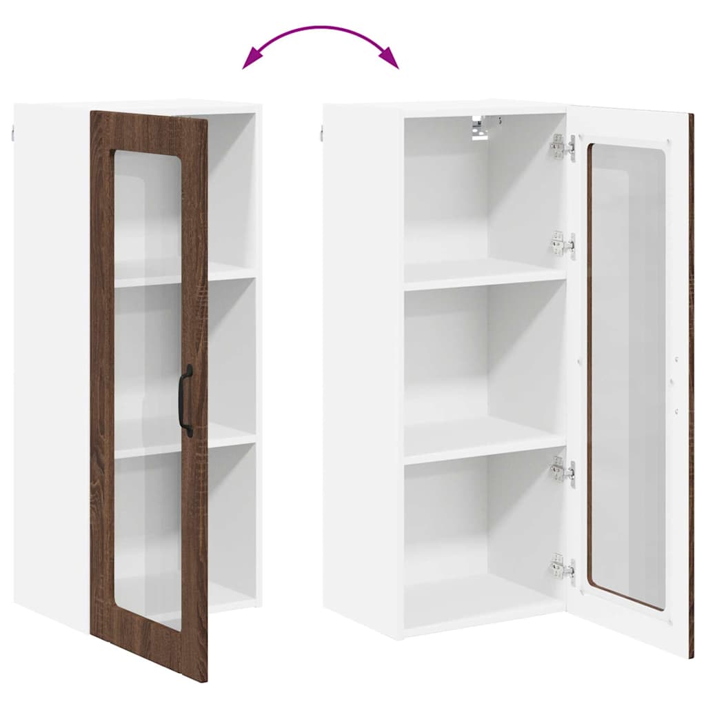 Küchenschrank Braun Eichen-Optik 40 x 31 x 100 cm Holzwerkstoff