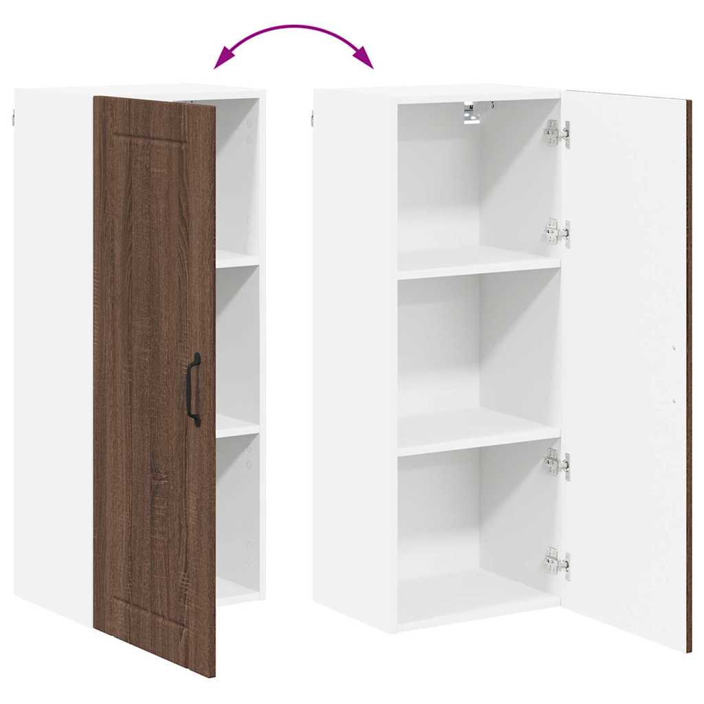 Küchenschrank Braun Eichen-Optik 40 x 31 x 100 cm Holzwerkstoff