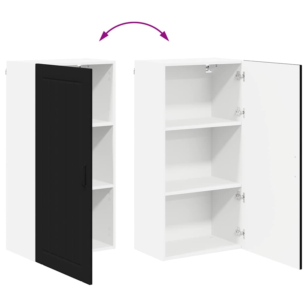 Küchenschrank Schwarz 50 x 31 x 100 cm Holzwerkstoff