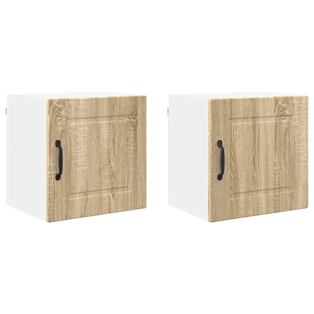Küchenschrank 2 pcs Sonoma-Eiche 40 x 31 x 40 cm Holzwerkstoff