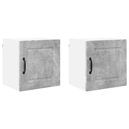 Küchenschrank 2 pcs Beton Grau 40 x 31 x 40 cm Holzwerkstoff