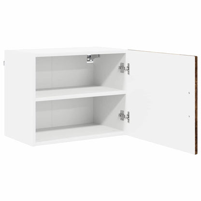 Küchenschrank mit Regal 2 pcs Geräucherte Eiche 50 x 31 x 40 cm