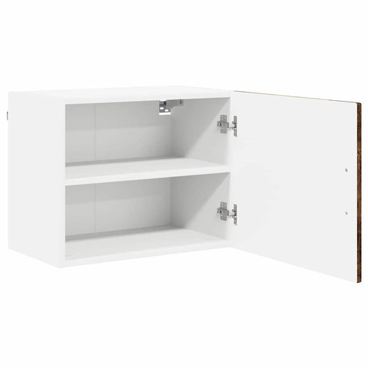 Küchenschrank mit Regal 2 pcs Geräucherte Eiche 50 x 31 x 40 cm