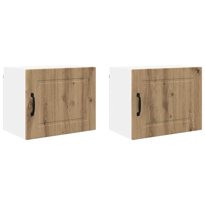 Küchenschrank 2 pcs Artisan-Eiche 50 x 31 x 40 cm Holzwerkstoff