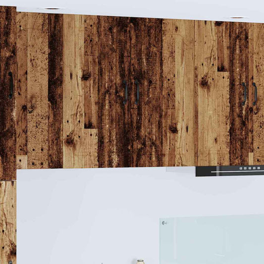 Küchenschrank mit Regal Altholz 80 x 31 x 80 cm Holzwerkstoff