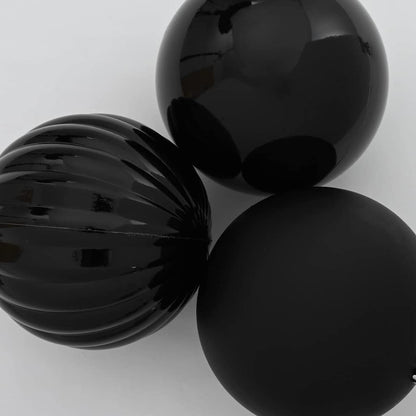 Weihnachtskugel-Set 15 pcs Schwarz