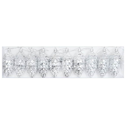 Weihnachts-Tannenzapfen Ball 40 pcs Silber