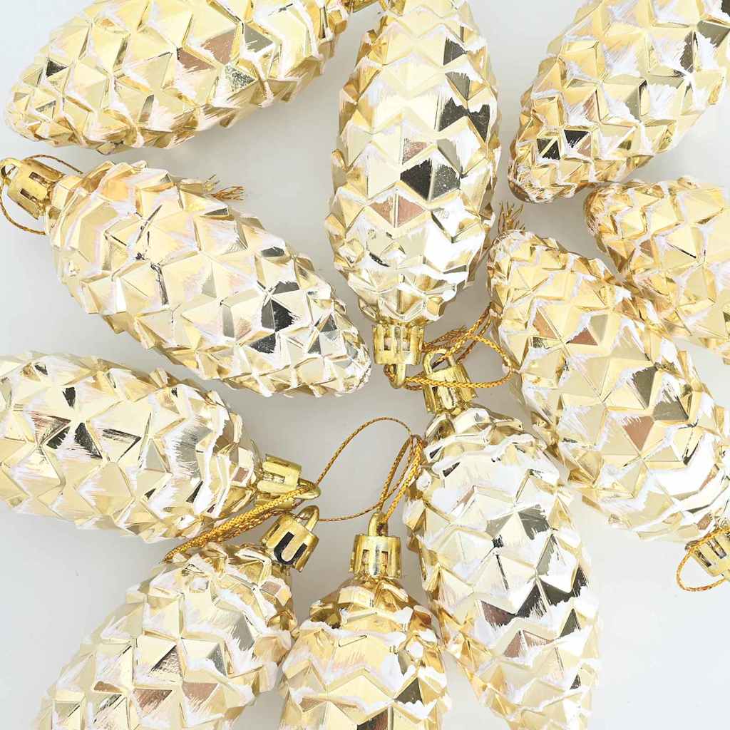 Weihnachts-Tannenzapfen Ball 40 pcs Gold