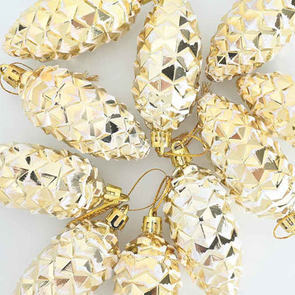 Weihnachts-Tannenzapfen Ball 40 pcs Gold