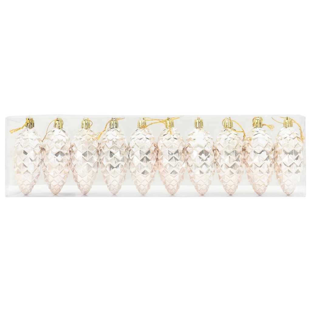 Weihnachts-Tannenzapfen Ball 40 pcs Champagner
