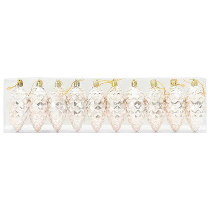 Weihnachts-Tannenzapfen Ball 40 pcs Champagner