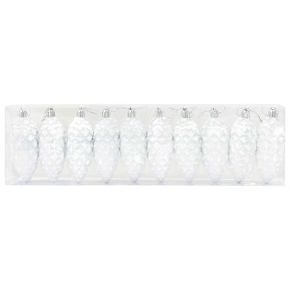 Weihnachts-Tannenzapfen Ball 40 pcs Weiß