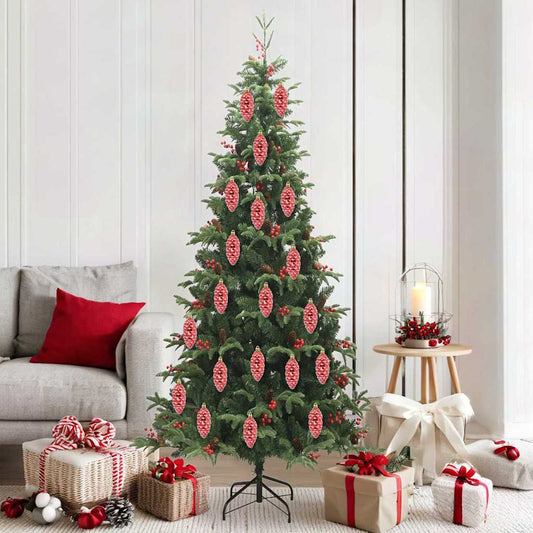 Weihnachts-Tannenzapfen Ball 40 pcs Rot