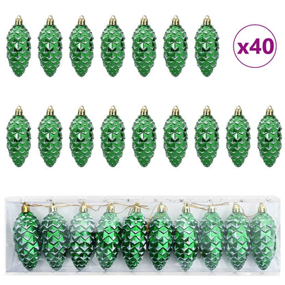 Weihnachts-Tannenzapfen Ball 40 pcs Grün