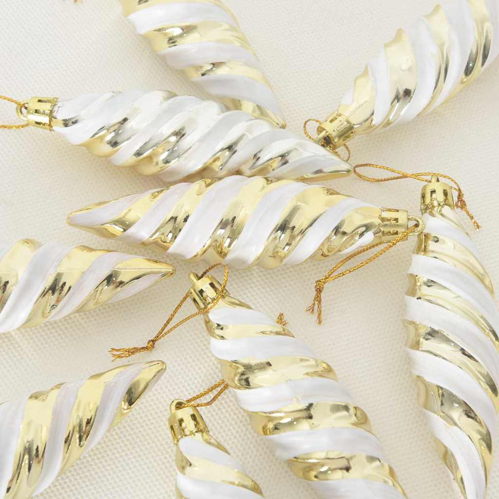 Weihnachtliche Spiralenform Kugel 40 pcs Gold