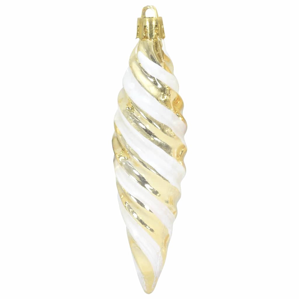 Weihnachtliche Spiralenform Kugel 40 pcs Gold