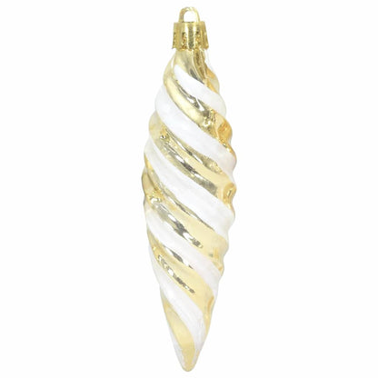 Weihnachtliche Spiralenform Kugel 40 pcs Gold