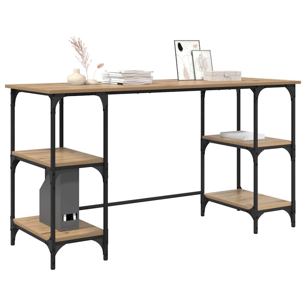 Schreibtisch Artisan-Eiche 140 x 50 x 75 cm Holzwerkstoff