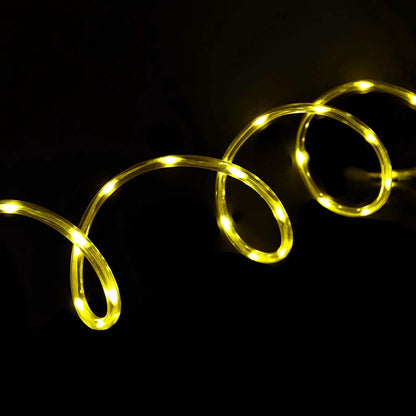 Lichtseil mit 2400 LEDs Warmes Weiß 100 m PVC