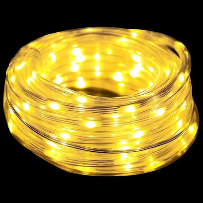 Lichtseil mit 2400 LEDs Warmes Weiß 100 m PVC